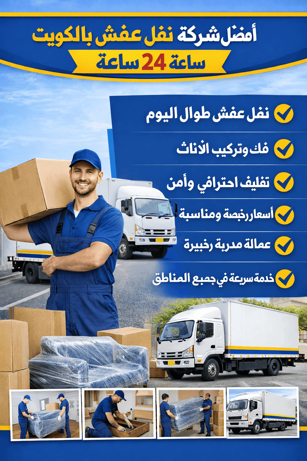 نقل عفش قريب مني في الكويت | شركة نقل عفش الكويت متوفرة على مدار الساعة